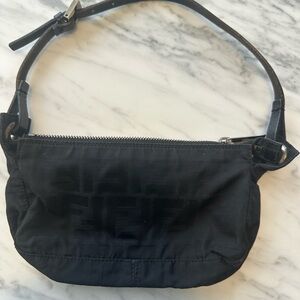 Authentic Fendi  Black Designer Women's Bag